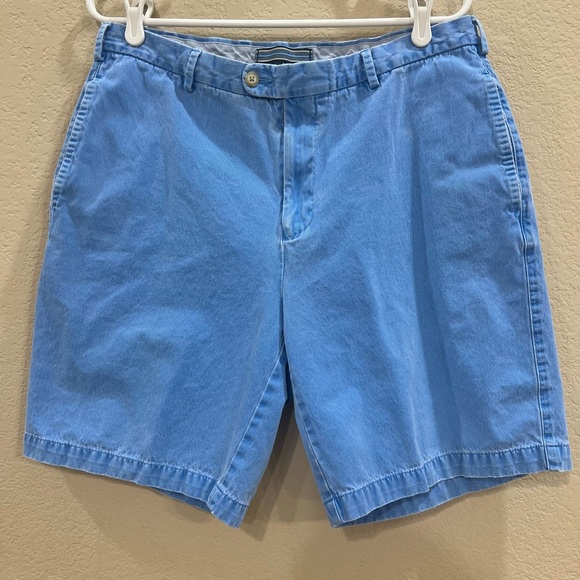 Peter Millar Mens Golf Shorts Size 34 Pima Cotton Color Blue Casual Classic EUC - Picture 1 of 6